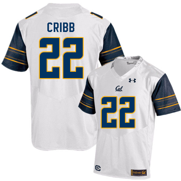 Men #22 Zane Cribb Cal Bears College Football Jerseys Sale-White